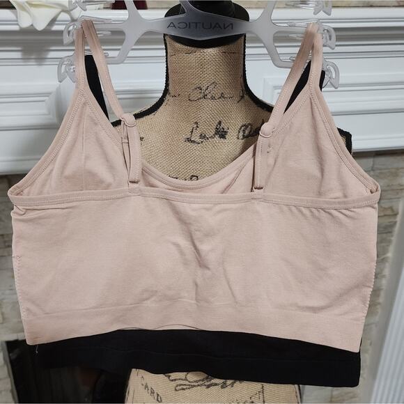 NAUTICA 3pk super soft active athletic workout lounge bras plus size 3X New! - Picture 9 of 11